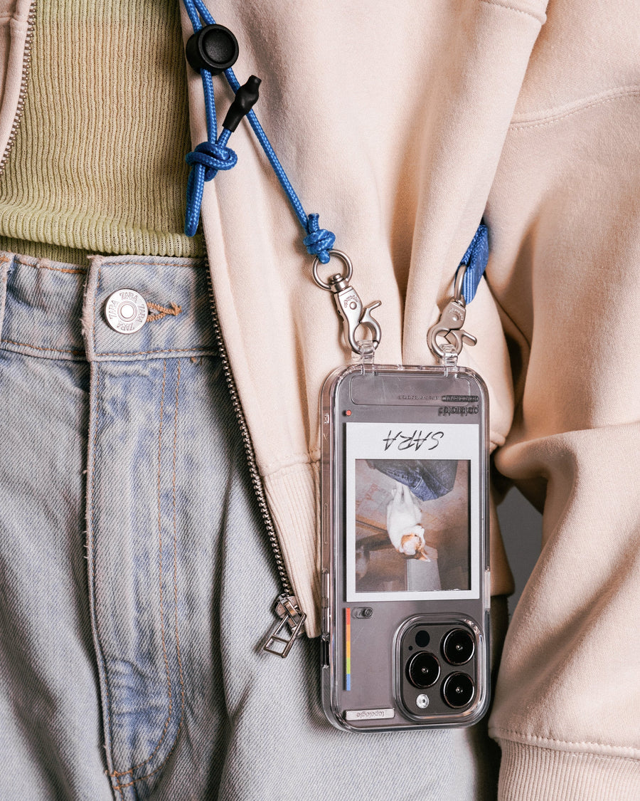 Polaroid x Topologie Bump Phone Case / Matte Black / Silver Mirror / Frame Black