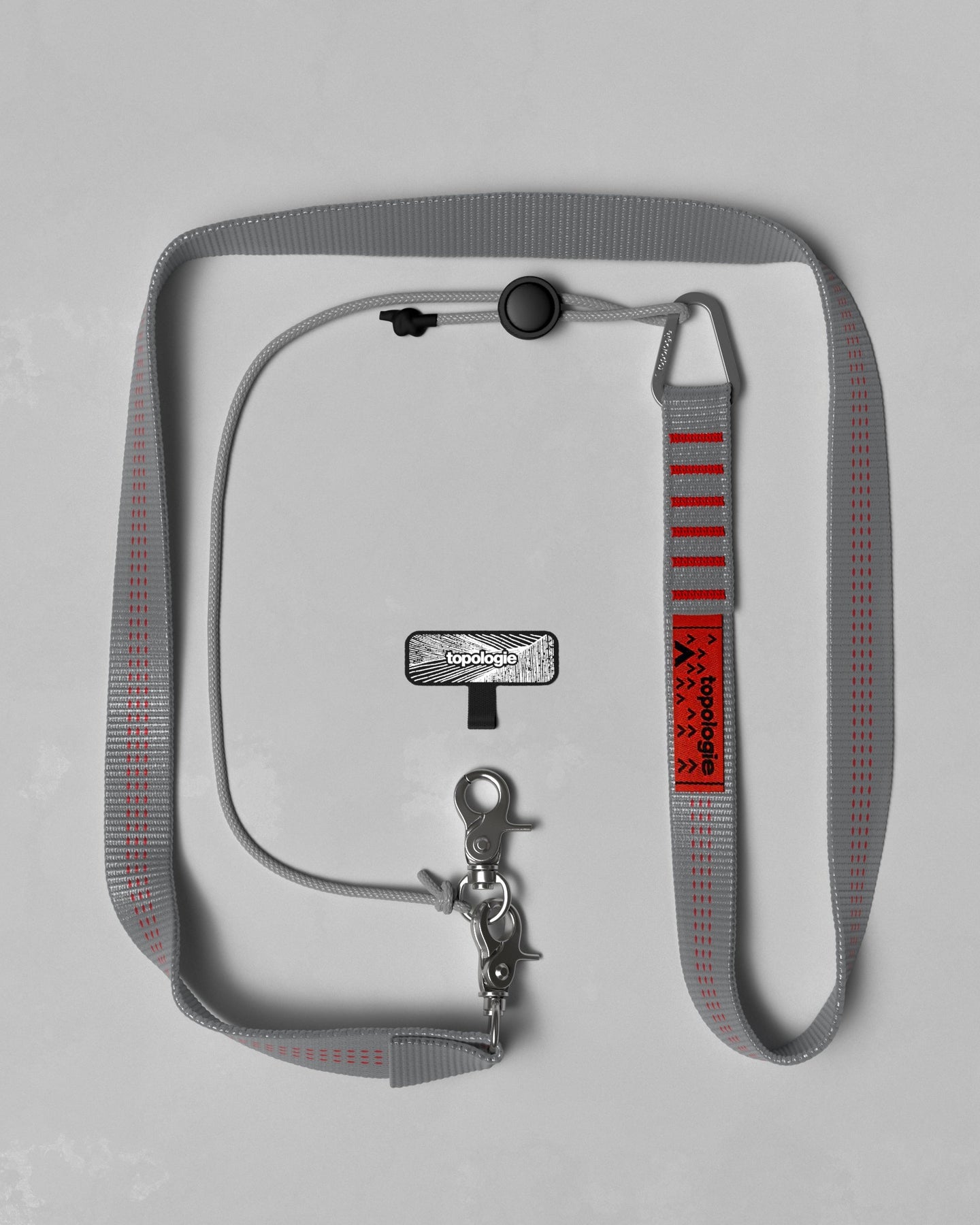 Phone Strap Adapter / 20mm Sling / Grey Stripe