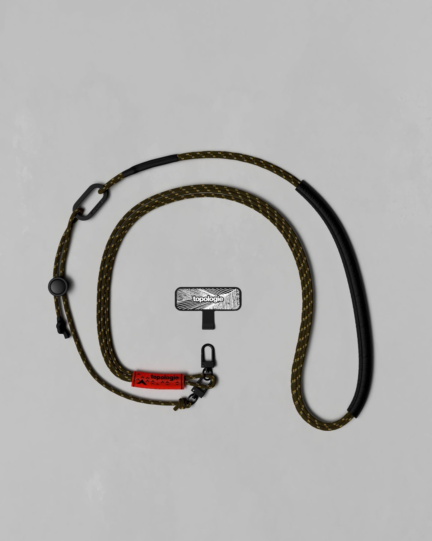 Phone Strap Adapter / 3.0mm Tricord / Army Green Patterned
