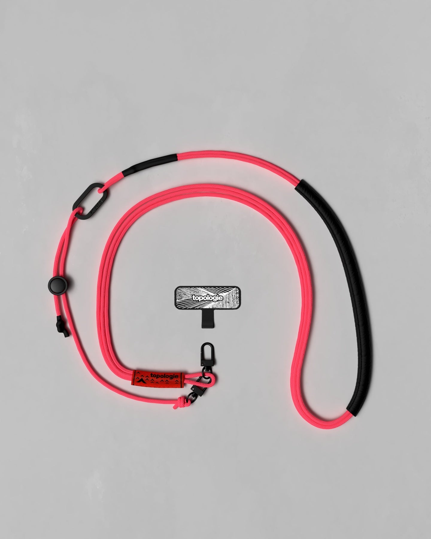 Phone Strap Adapter / 3.0mm Tricord / Neon Pink