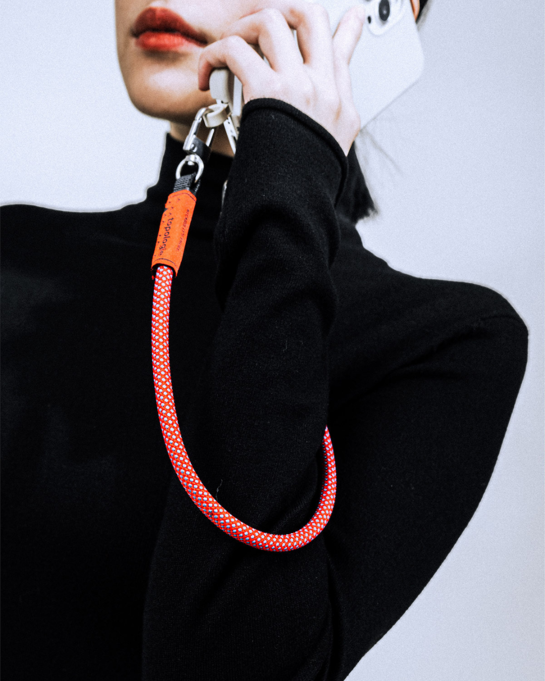 Phone Strap Adapter / 8.0mm Wrist Strap Neon Yellow Reflective