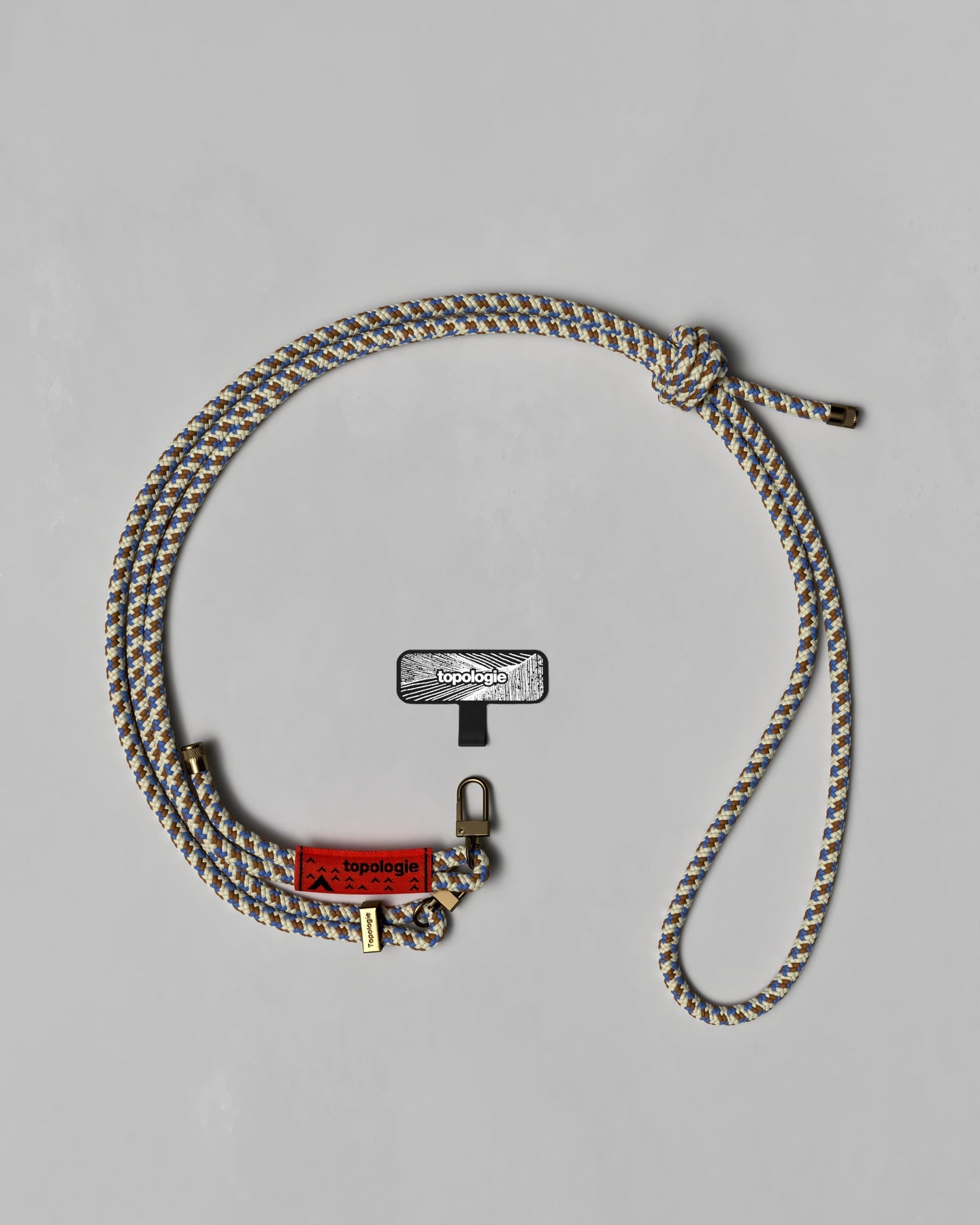 Phone Strap Adapter / 6.0mm Rope / Beige Purple