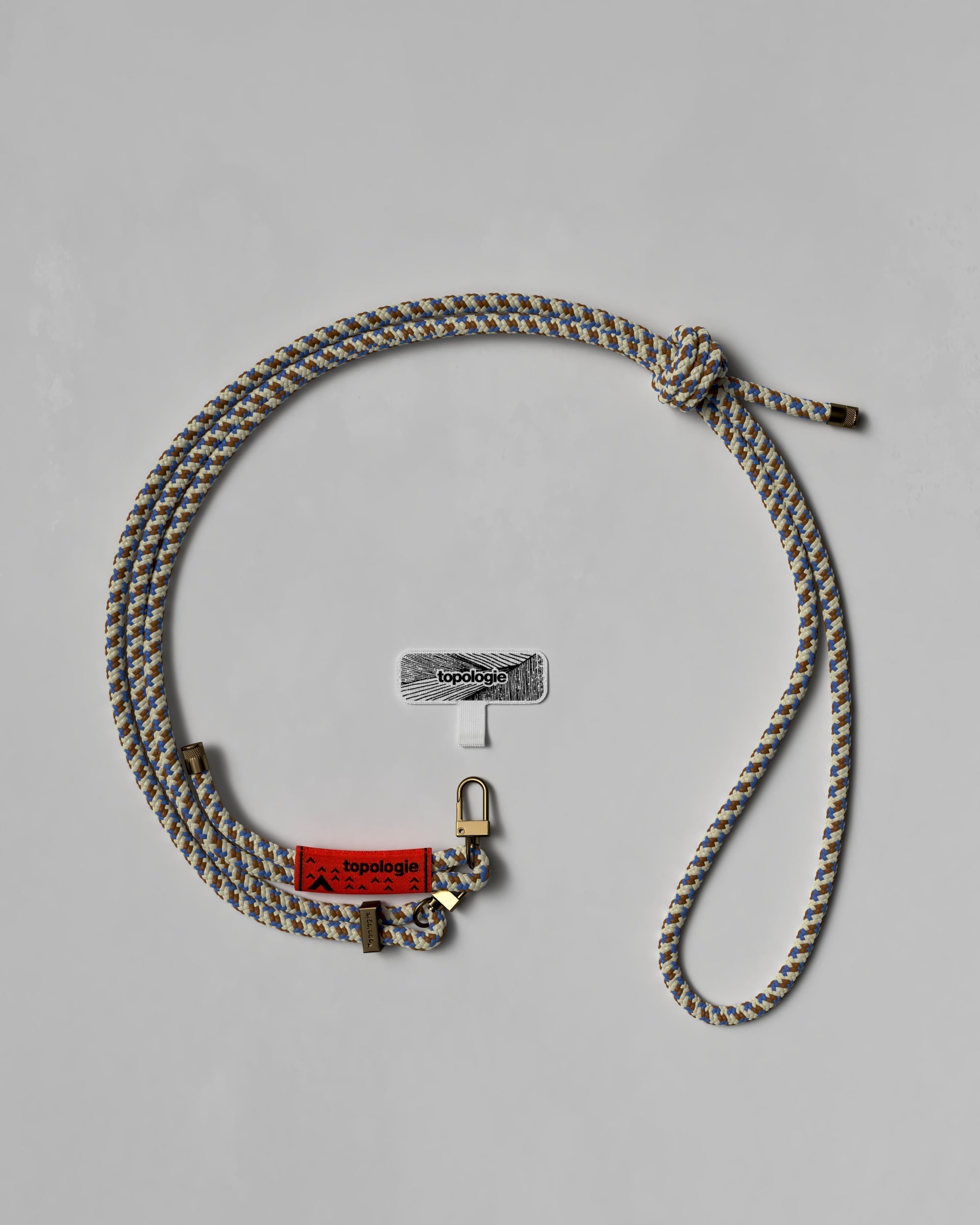 Phone Strap Adapter / 6.0mm Rope / Beige Purple