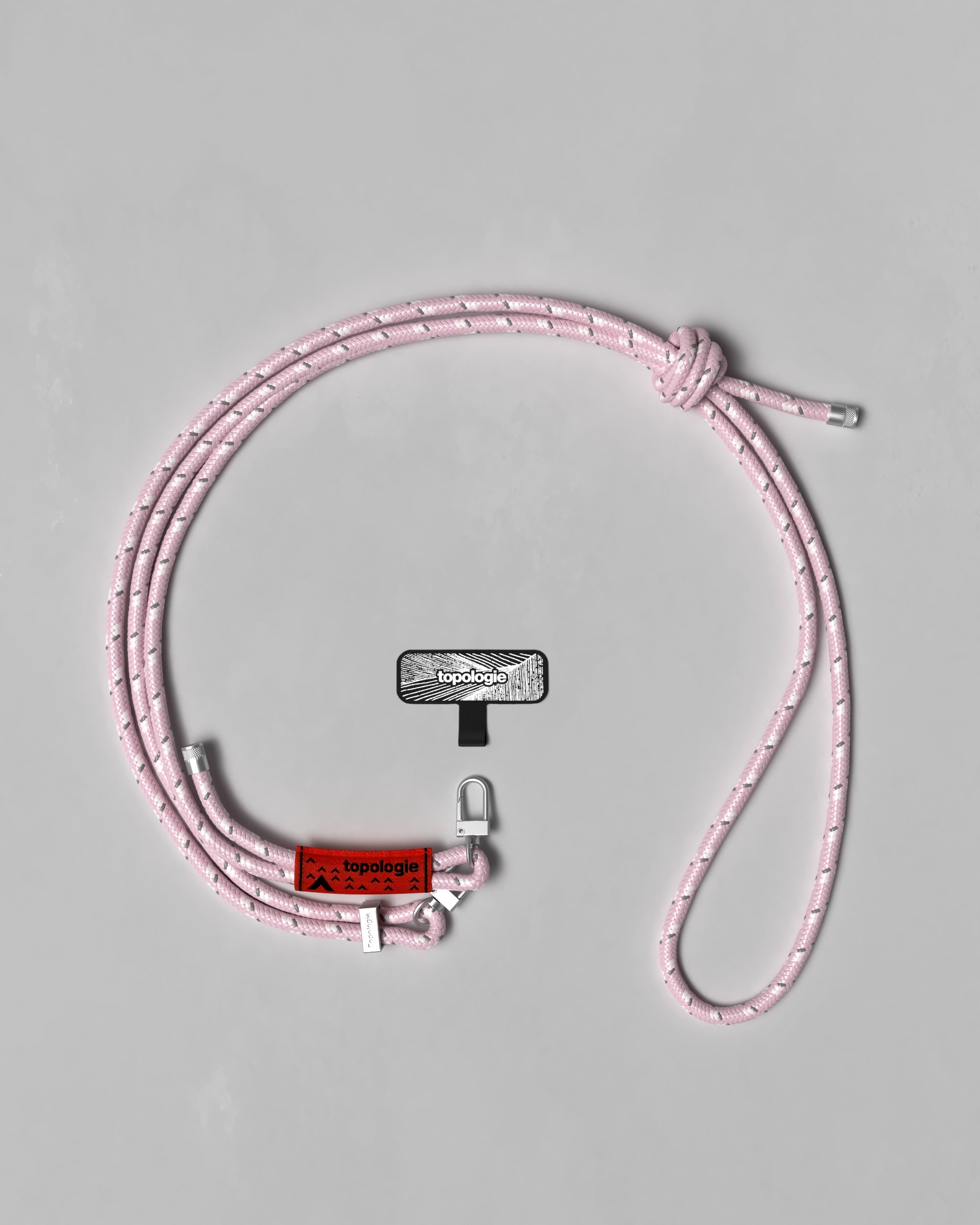 Phone Strap Adapter / 6.0mm Rope / Blush Reflective