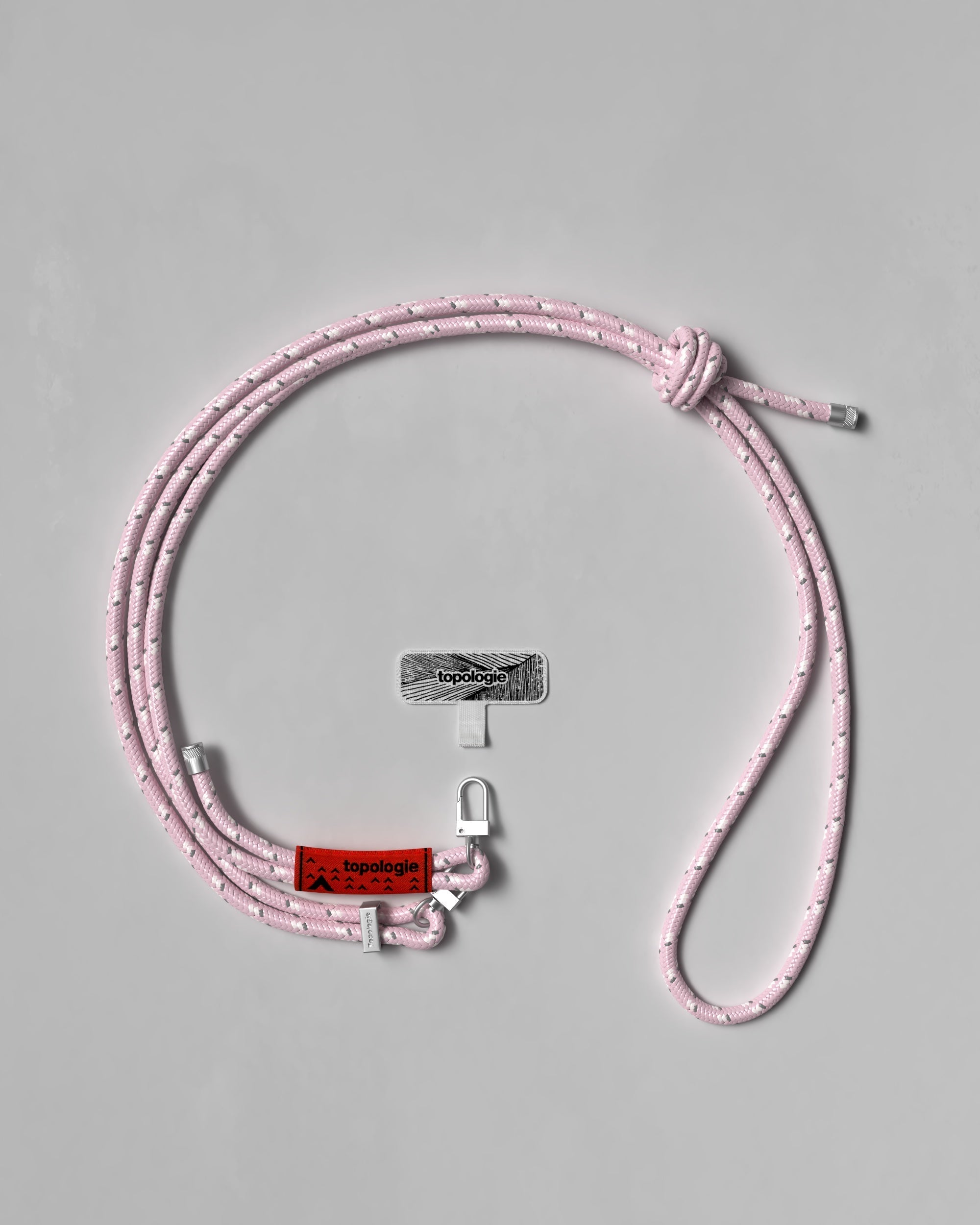 Phone Strap Adapter / 6.0mm Rope / Blush Reflective