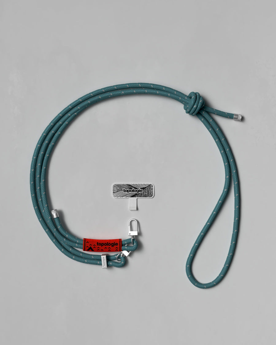 Phone Strap Adapter / 6.0mm Rope / Teal Reflective