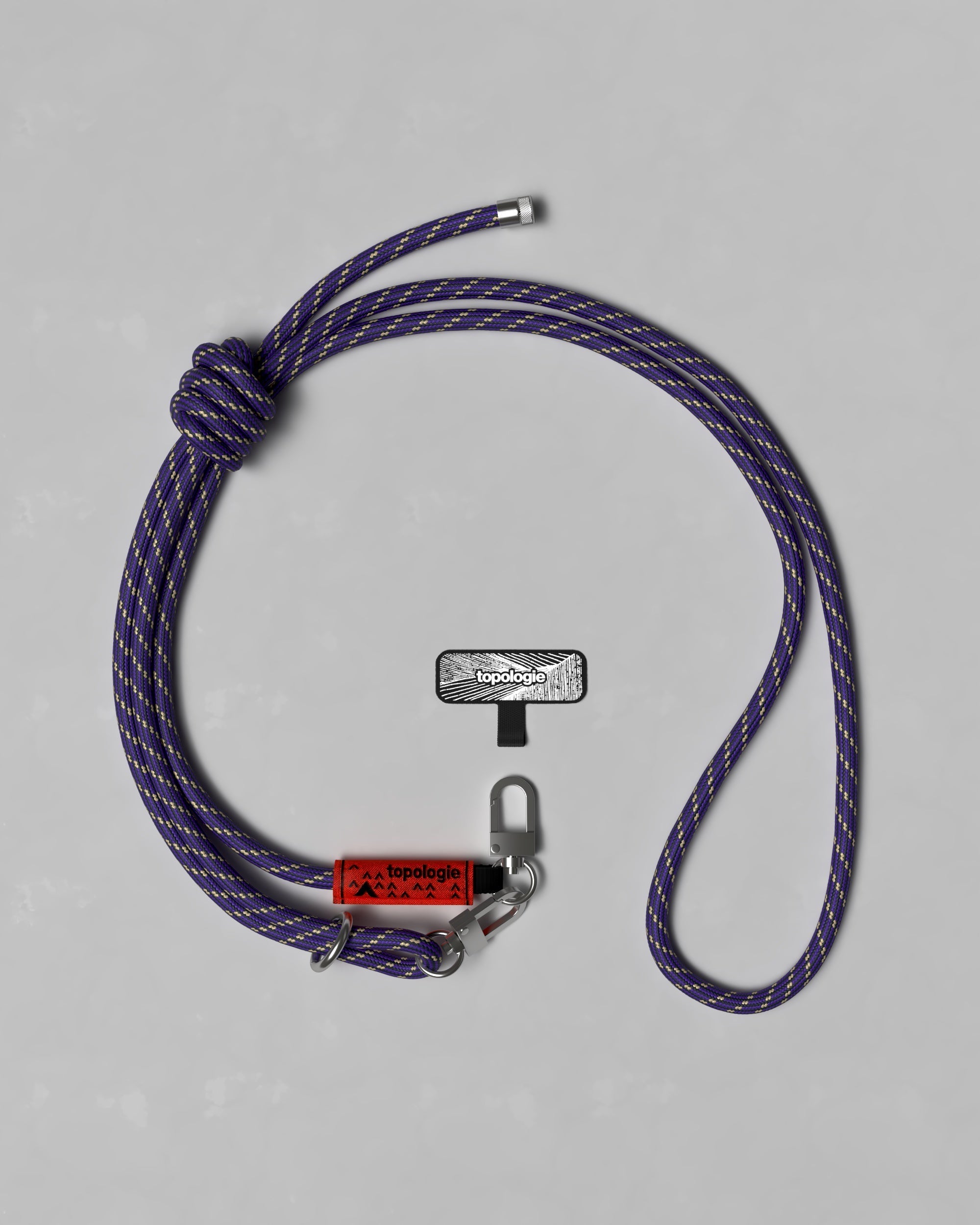 Phone Strap Adapter / 8.0mm Rope / Black Purple