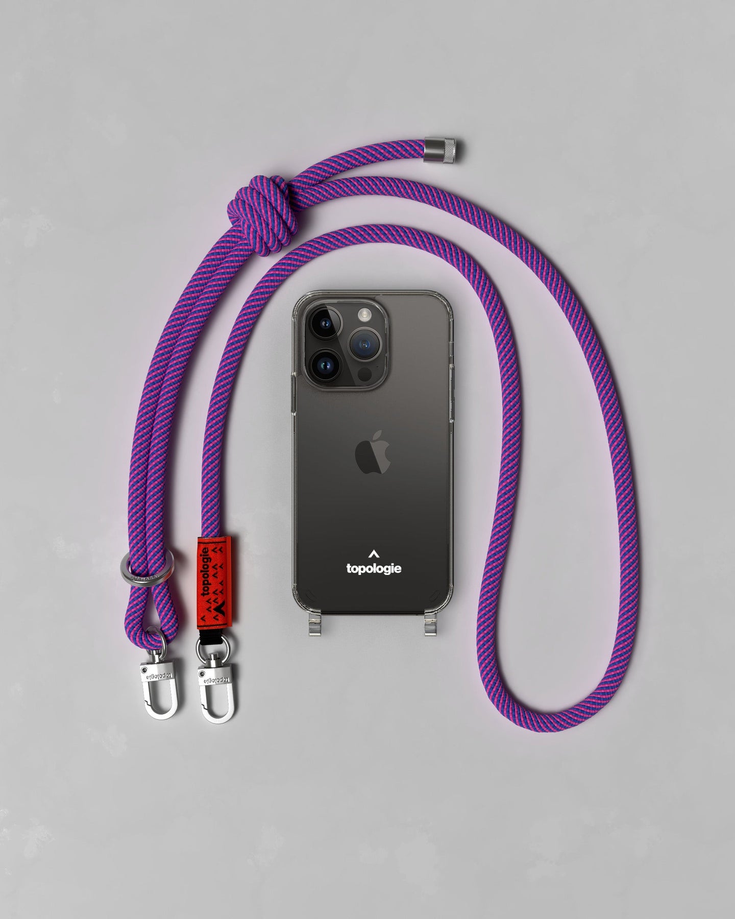 Verdon Phone Case / Clear / 8.0mm Rope / Candy Helix