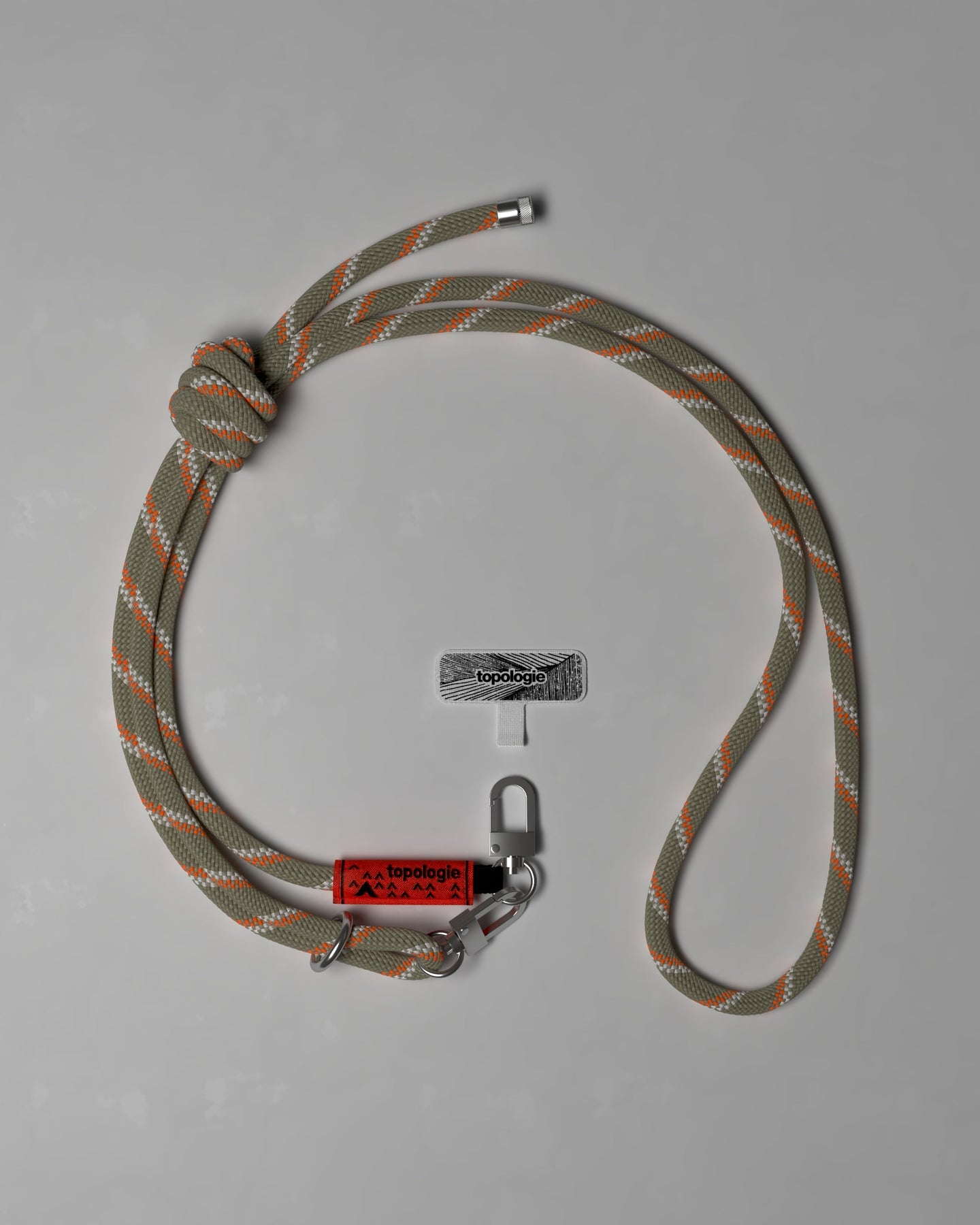 Phone Strap Adapter / 8.0mm Rope / Sage Patterned