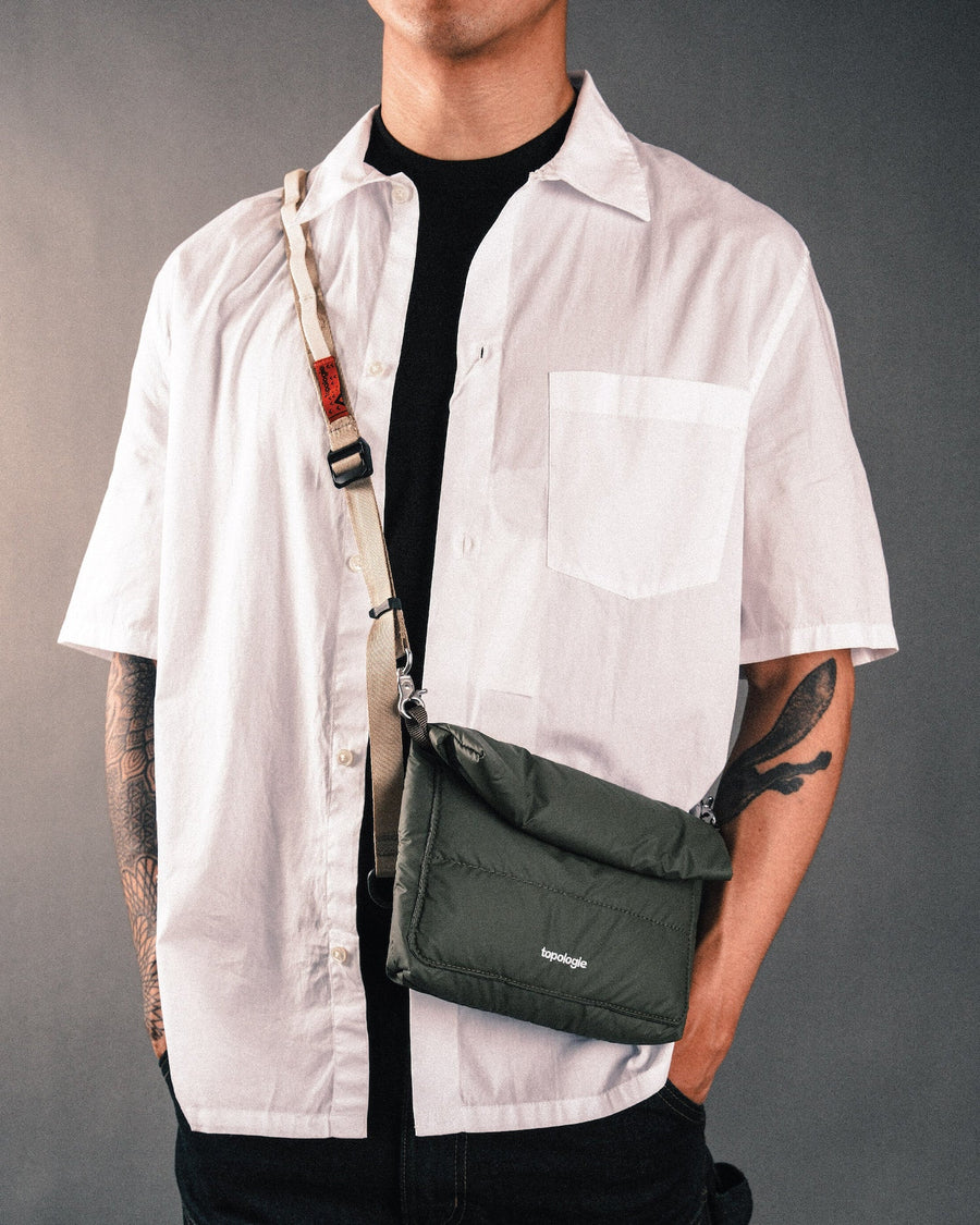 Musette Small / Puffer / Off White  / Bungee Strap Beige
