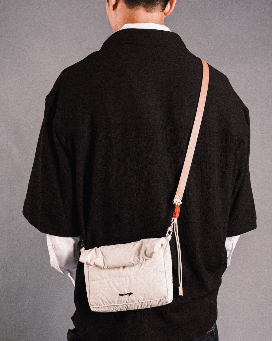 Musette Small / Puffer / Off White  / Bungee Strap Beige