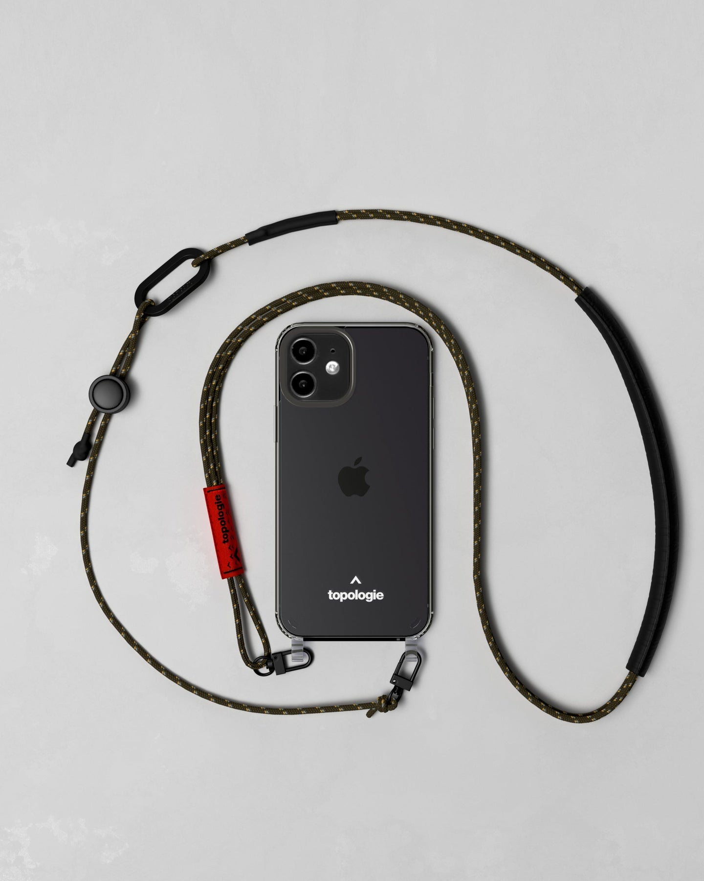 Verdon Phone Case / Clear / 3.0mm Tricord / Army Green Patterned