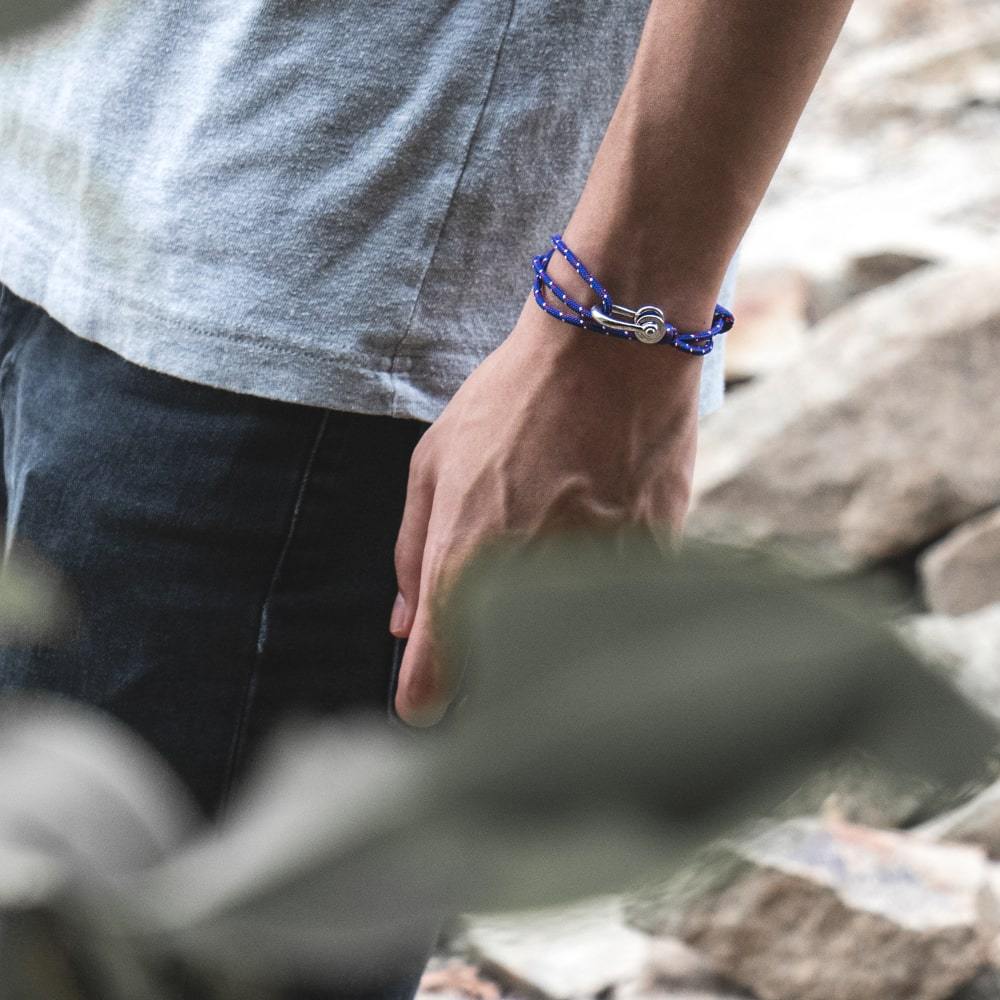 Kalymnos / Blue Patterned / Rose Gold