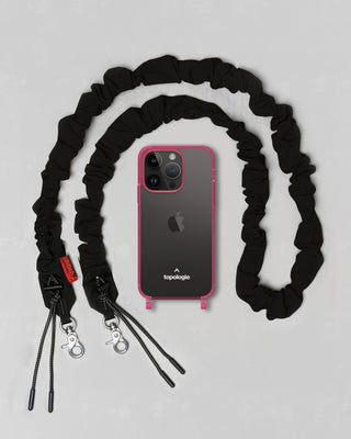 Verdon Phone Case / Neon Pink / Bungee Strap / Black