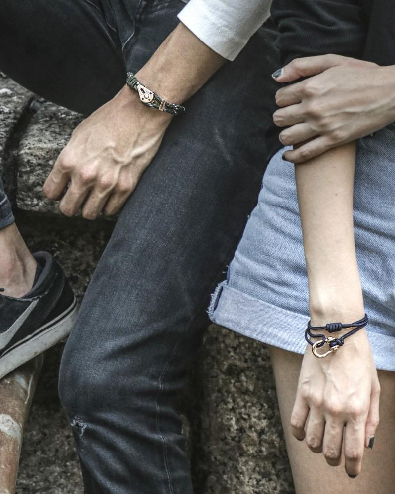 Kalymnos / Navy Solid / Rose Gold