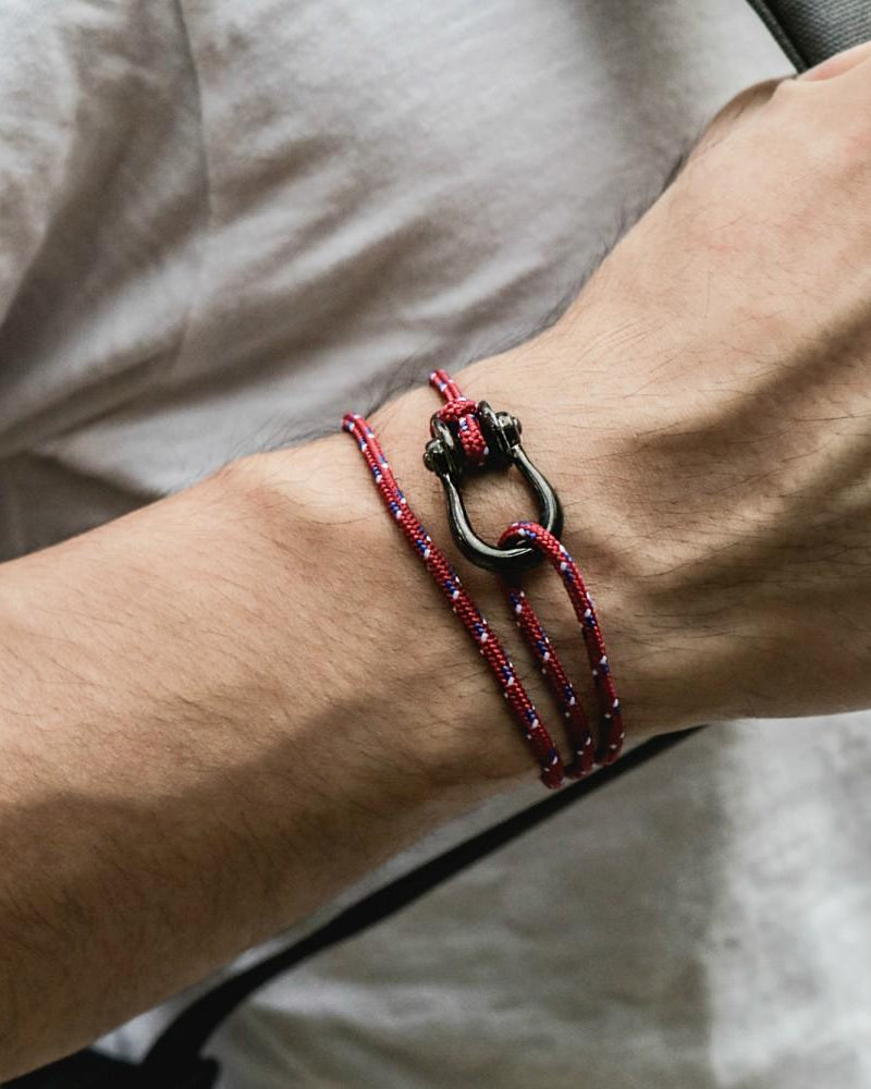 Kalymnos / Red Patterned / Chrome Black