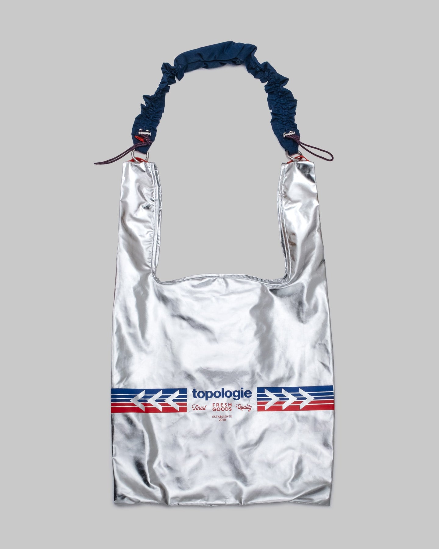 Konbini Bag / Satellite / Metallic / Scrunchie Pocket Wrist / Marine Blue