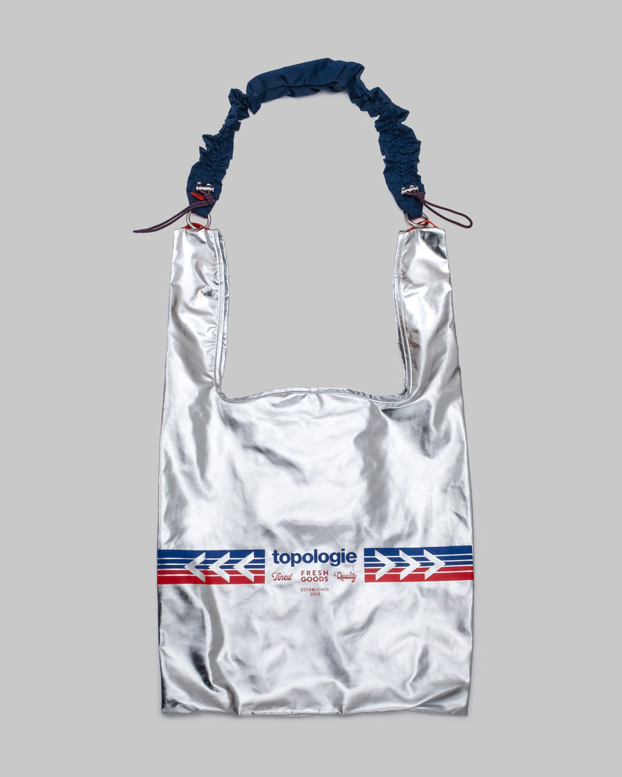 Konbini Bag / Satellite / Metallic / Scrunchie Pocket Wrist / Marine Blue