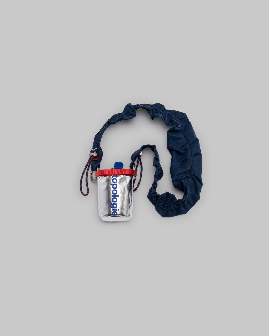 Mini Chalk Bag / Satellite / Metallic / Scrunchie Pocket Wrist / Marine Blue