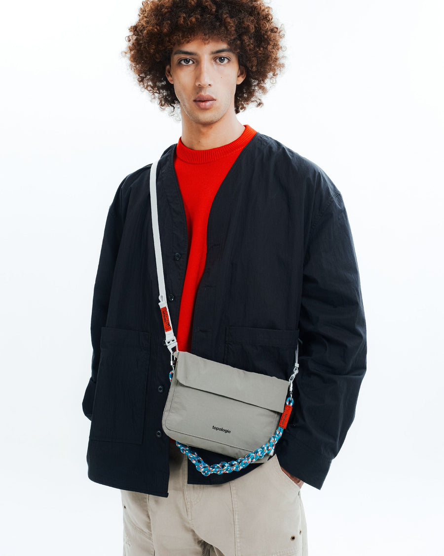 Musette Small / Black (Tech Sateen) / 20mm Sling / Moss Stripe