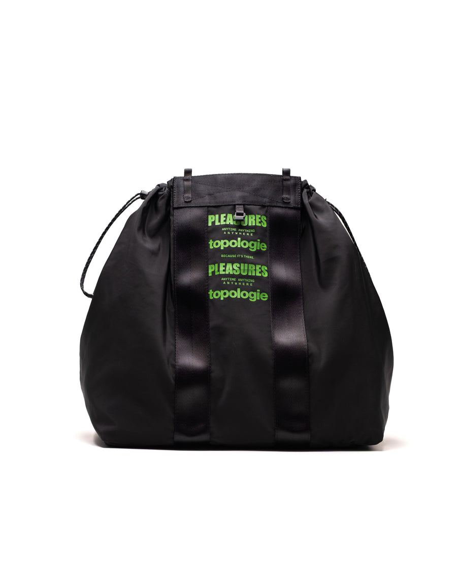セール❣️topologie トートバッグ ロープハンドル付き2点セット黒/緑 Topologie x Pleasures Bags Summit Tote Large