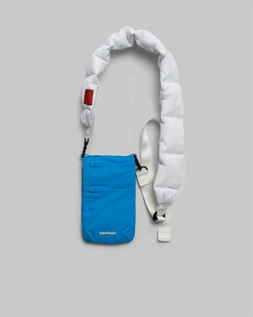 Phone Sacoche / Atomic Blue / Puffer Strap / Marshmallow