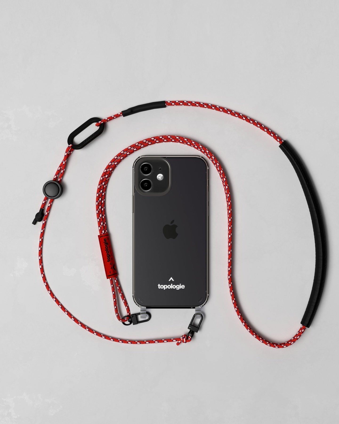 Verdon Phone Case / Clear / 3.0mm Tricord / Red Patterned