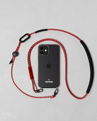 Verdon Phone Case / Clear / 3.0mm Tricord / Red Patterned