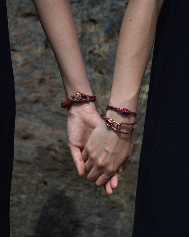 Yosemite / Red Patterned / Rose Gold