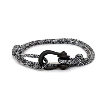 Kalymnos / Black Melange Matte Bracelet