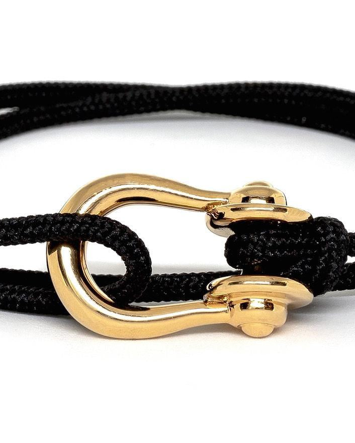 Kalymnos / Black Solid Gold Bracelet