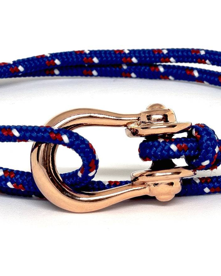 Kalymnos / Blue Patterned / Rose Gold