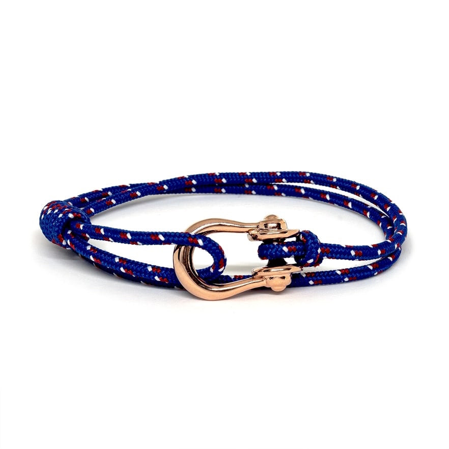Kalymnos / Blue Patterned / Rose Gold