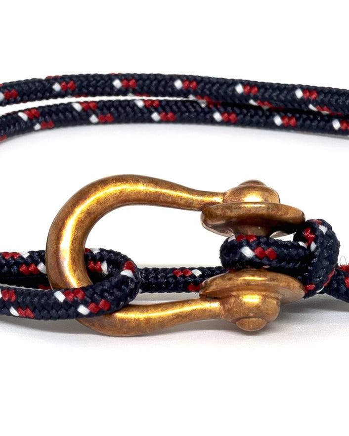 Kalymnos / Navy Patterned / Raw Brass