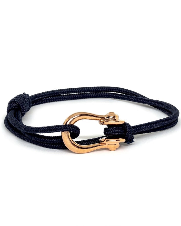 Kalymnos / Navy Solid / Rose Gold