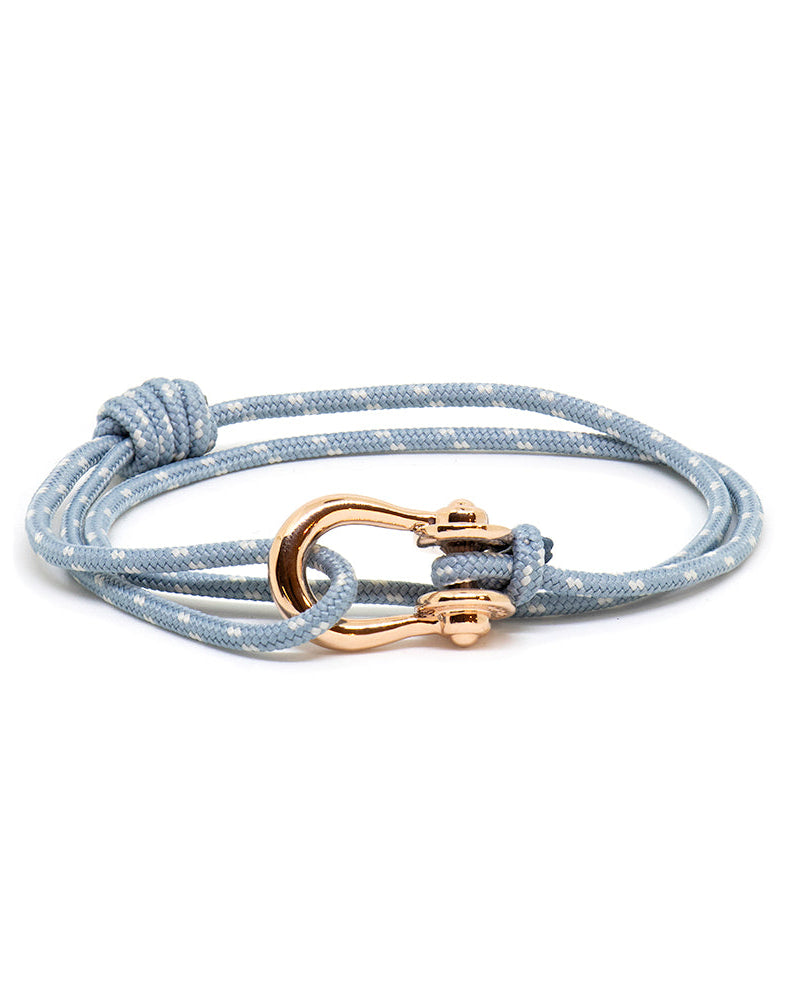 Kalymnos / Powder Blue Patterned / Rose Gold