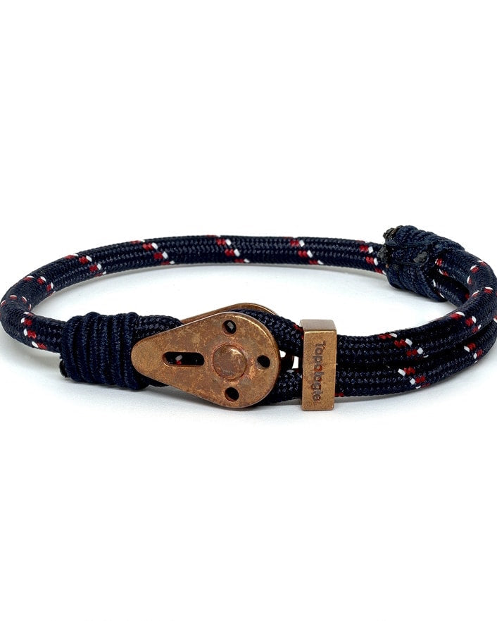 Yosemite / Navy Patterned / Raw Brass