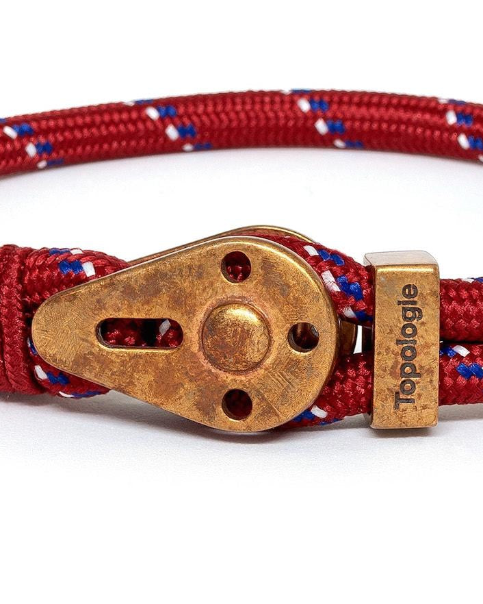 Yosemite / Red Patterned / Raw Brass