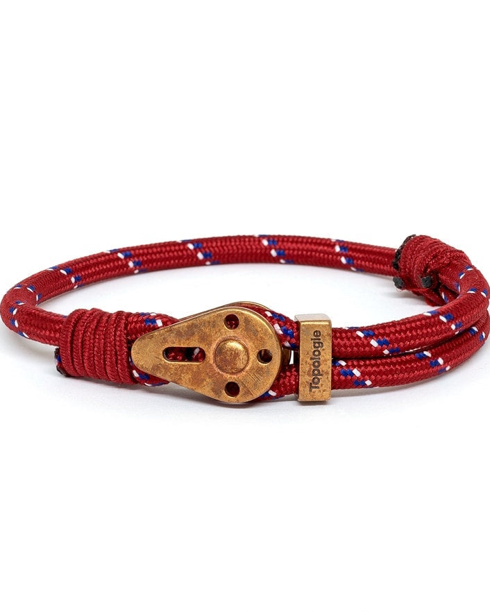 Yosemite / Red Patterned / Raw Brass