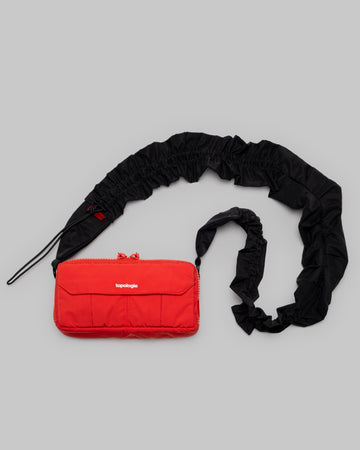 Utility Sacoche EW / Topologie Red / Tech Sateen / Scrunchie Pocket Sling / Black