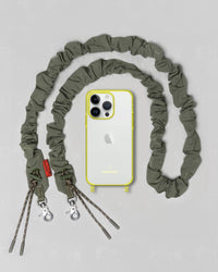 Verdon Phone Case / Neon Yellow / Bungee Strap / Army Green
