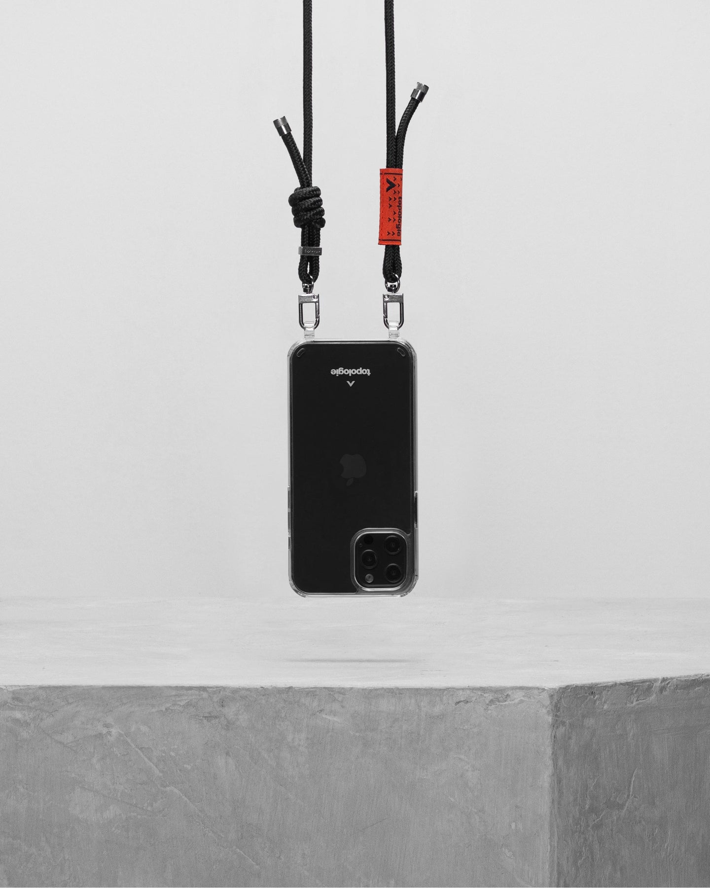Verdon Phone Case / Clear / 6.0mm Rope / Black Solid
