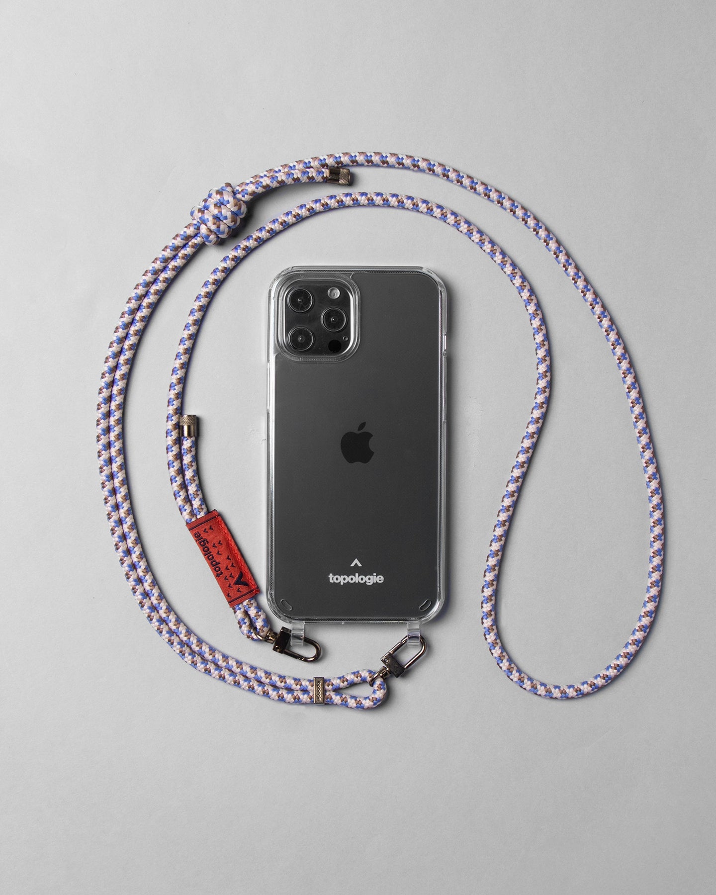Verdon Phone Case / Clear / 6.0mm Rope / Beige Purple