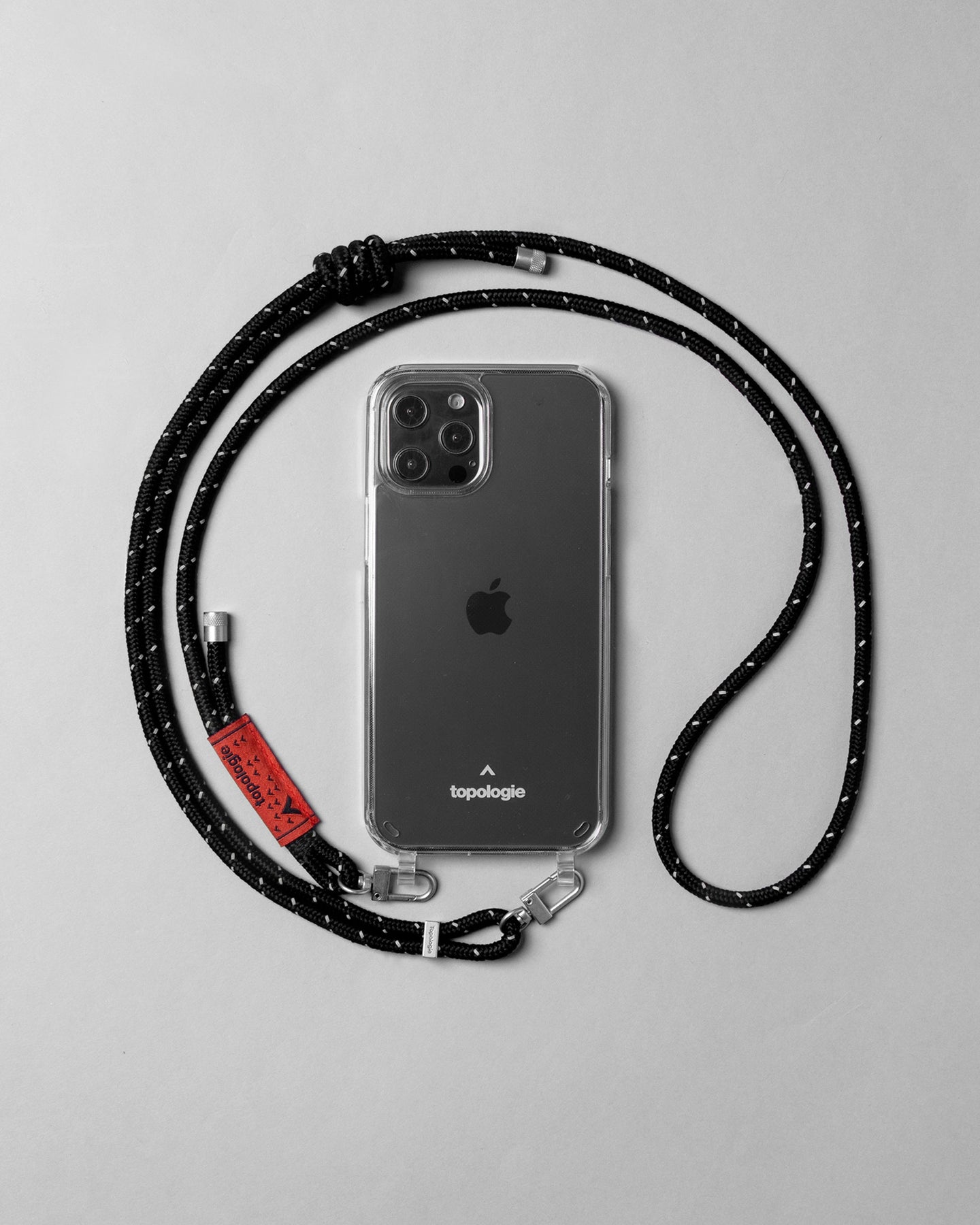 Verdon Phone Case / Clear / 6.0mm Rope / Black Reflective