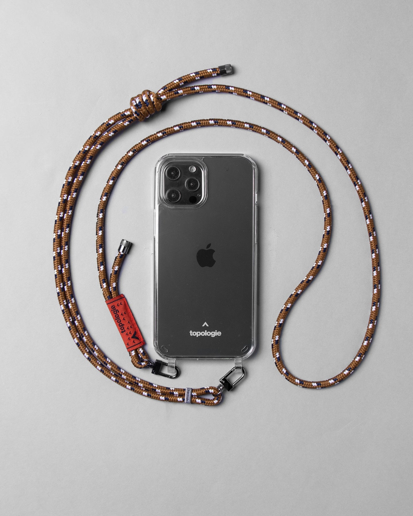 Verdon Phone Case / Clear / 6.0mm Rope / Brown Navy