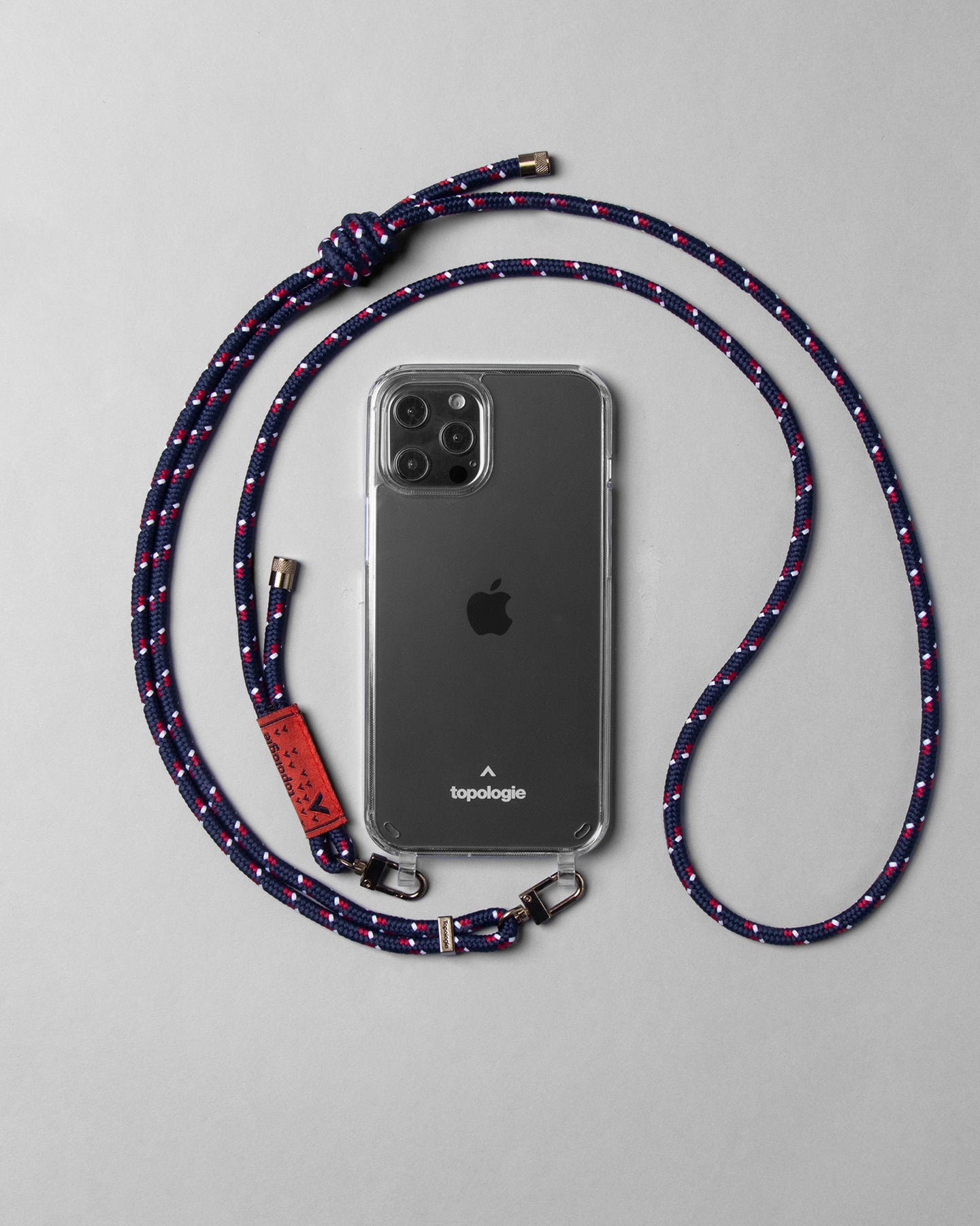 Verdon Phone Case / Clear / 6.0mm Rope / Navy Patterned