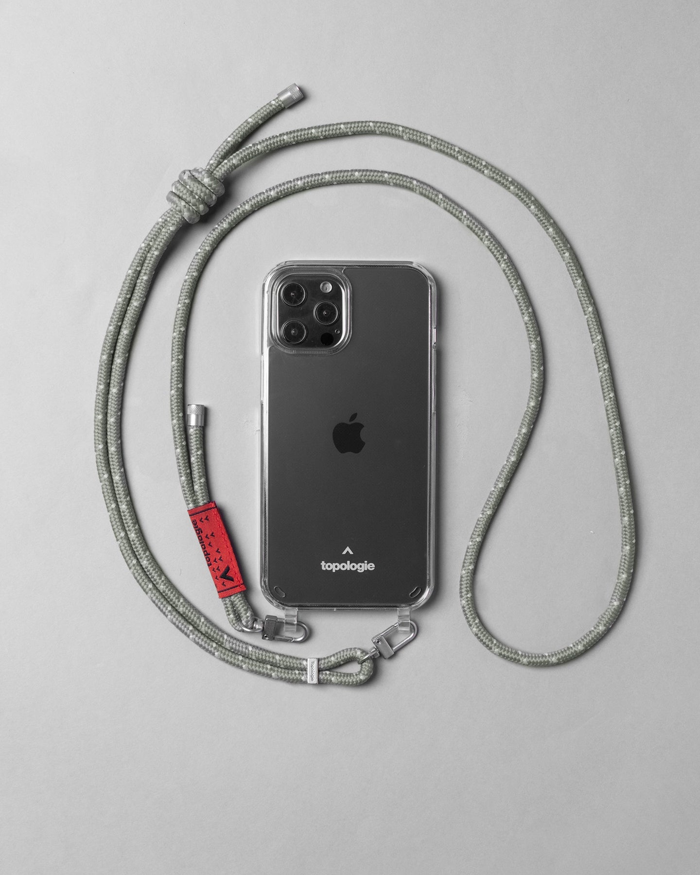 Verdon Phone Case / Clear / 6.0mm Rope / Sage Reflective