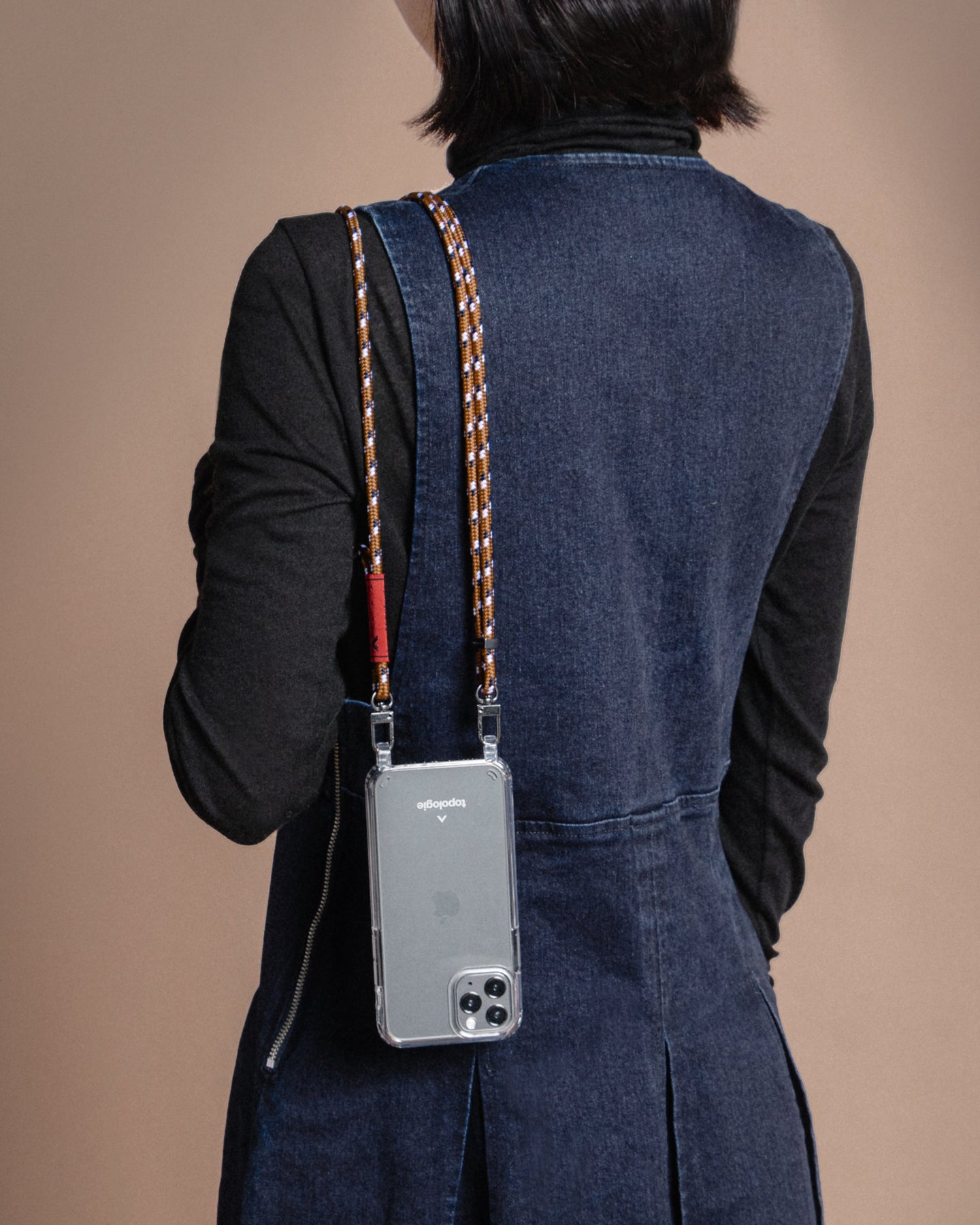 Verdon Phone Case / Clear / 6.0mm Rope / Brown Navy