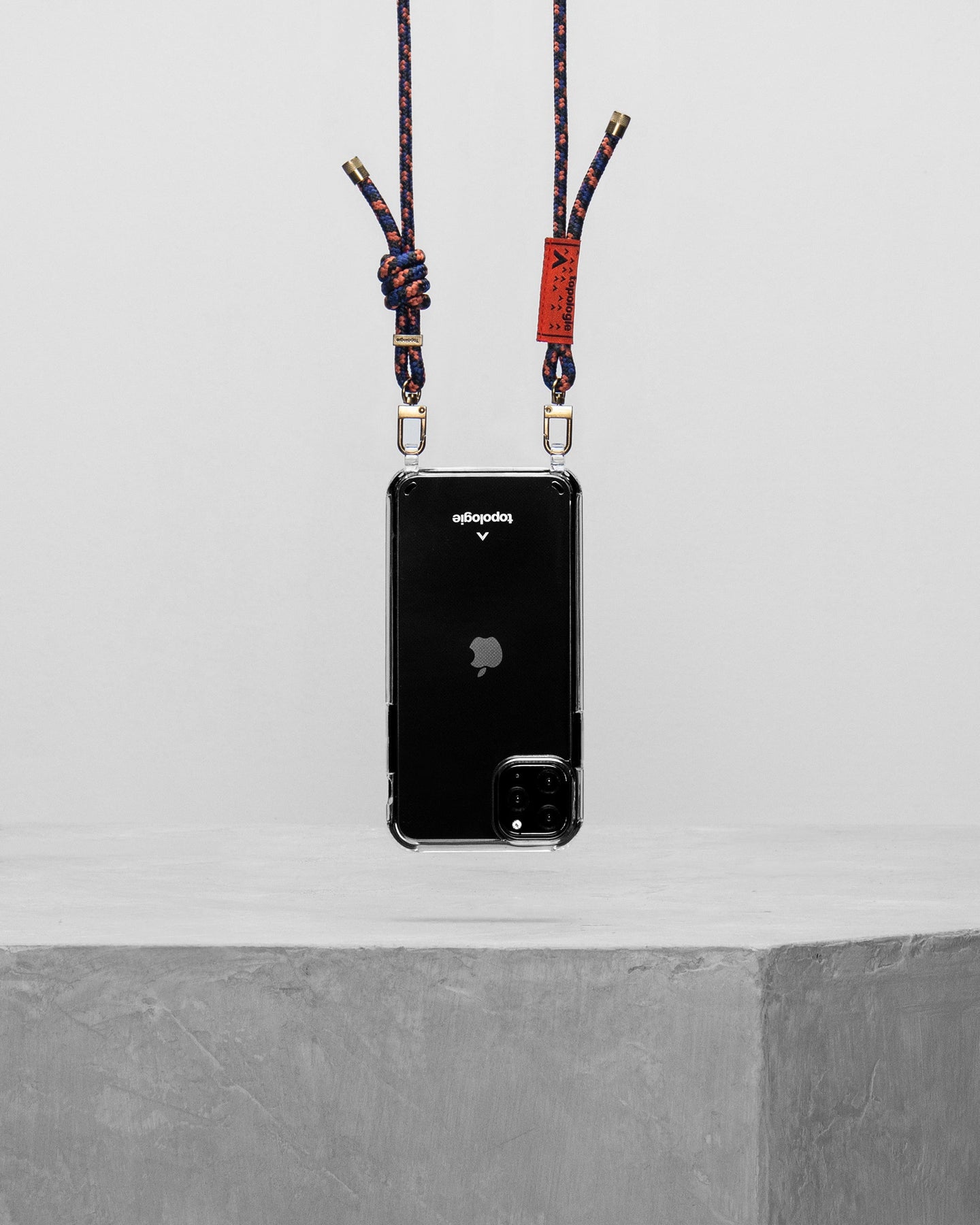 Verdon Phone Case / Clear / 6.0mm Rope / Navy Orange