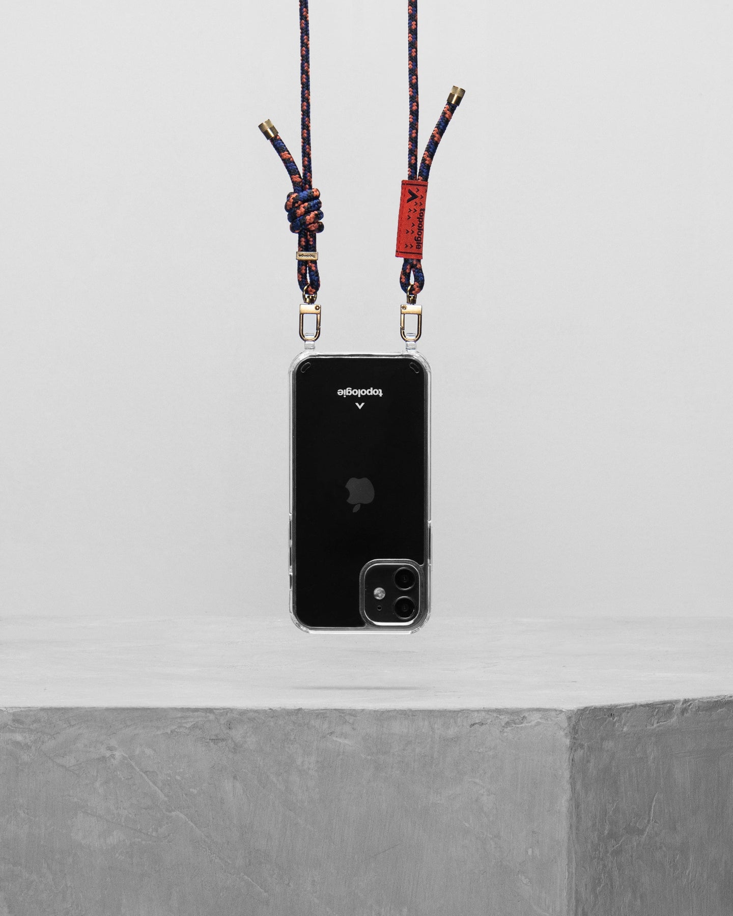 Verdon Phone Case / Clear / 6.0mm Rope / Navy Orange